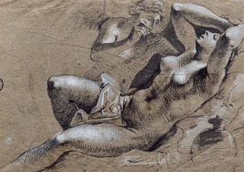 Cupid and Psyche, Verso- Female Nude